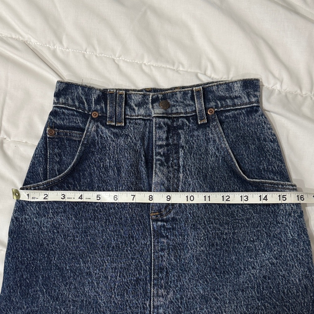 Vintage Lee Denim Acid Wash Skirt - Picture 5 of 5